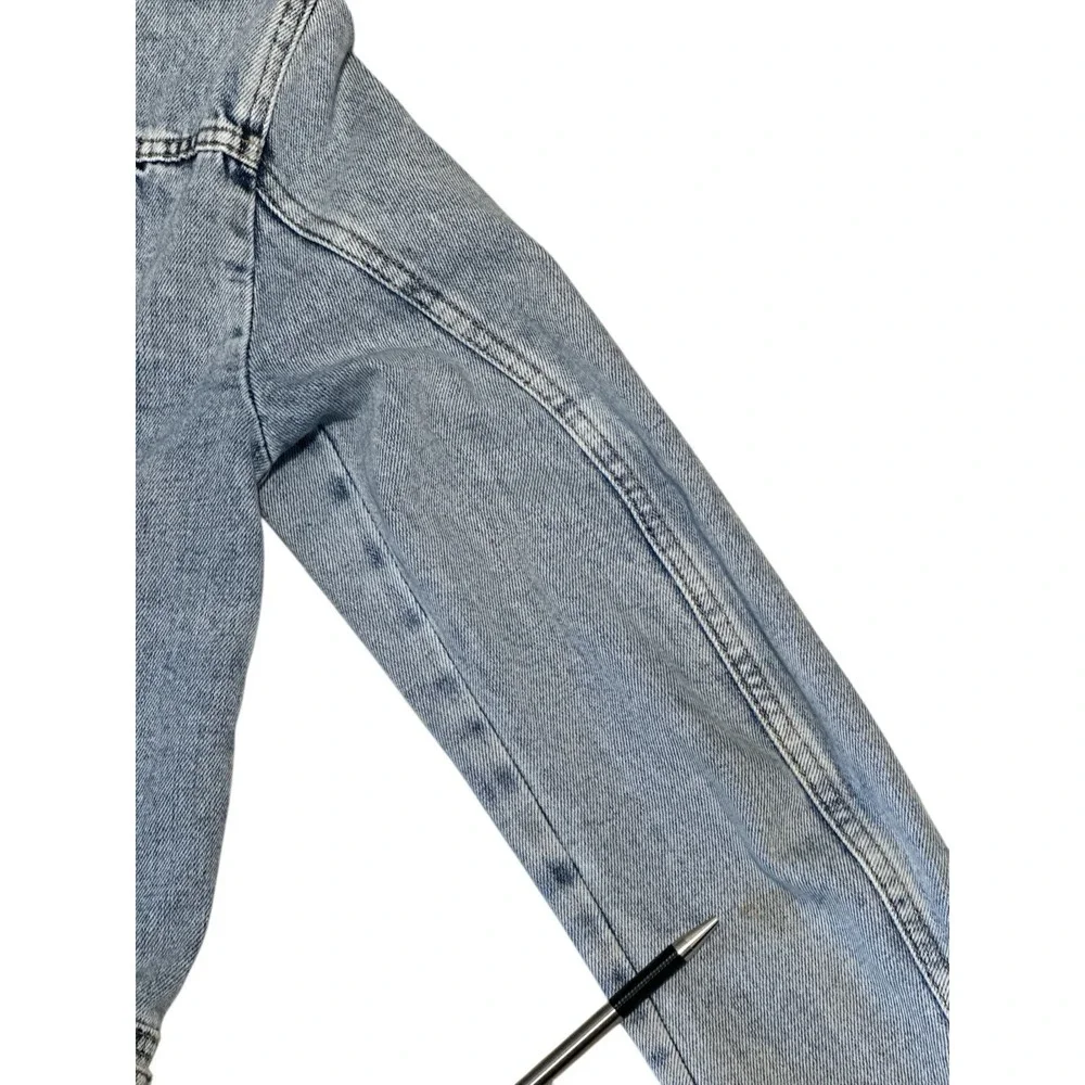 Free People We The Free‎ Rumors Acid Wash Cropped Denim Jacket Women's Size S